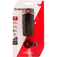 Spanninga Set d'éclairage Lanza + point batterie arrière