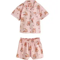 Next Pyjama bleu clair / noisette / rose