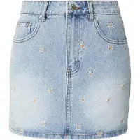 Hailys Jupe 'Su44nny' bleu clair / jaune foncé / blanc