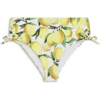 HUGO pour femme. 50561305 Bas de bikini imprimé avec logo jaune superposé (M), Beachwear, Polyamide