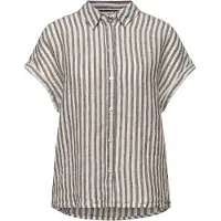 Street One Chemisier chocolat / blanc