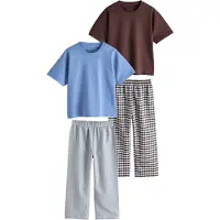 Next Pyjama bleu / chocolat / gris / blanc