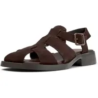 Camper pour femme. K201489-012 Sandales en cuir Dana marron (38), Plat, Boucle, Casuel