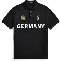 Ralph Lauren pour homme. 710B20862001 Polo d'Allemagne Classic Fit noir (M), Casuel, Coton, Manche courte
