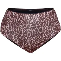 JOOP! Bas de bikini ' Leopard Beach ' marron / rose / noir