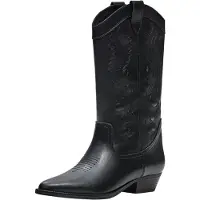 Bershka Bottes de cowboy noir