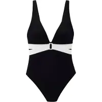 LASCANA Maillot de bain noir / blanc