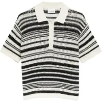 Comma Pull-over noir / blanc