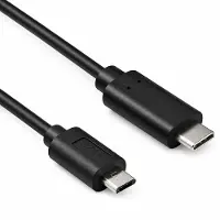 Allteq Câble micro USB C vers USB B