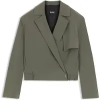 BOSS Veste Relaxed en crêpe japonais