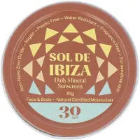Sol de Ibiza Crème solaire minérale Naturale FPS 30, 30 g