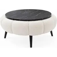 Hannah Home , table basse Nesting (3 pièces) en chêne bleu saphir | 100% mélaminé | 100% WELLSOFT