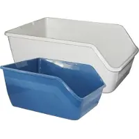 Pawise Bac à litière avec dossier haut 47x38x21cm