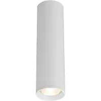 Braytron Spot LED pour plafond, modèle apparent, design fin, blanc, culot GU10, Ø 5,5 cm, hauteur 20 cm