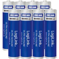 Logilink Ultra Power Pile alcaline Micro AAA LR03 1.5V (blister de 8)