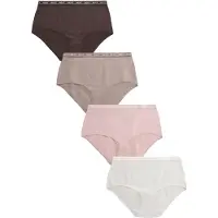 Next Slip brocart / brun foncé / rose ancienne / blanc