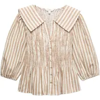 Marks & Spencer Chemisier beige / blanc