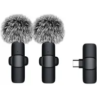 INF Microphone Lavalier Sans Fil Double Interface Type-C - 2 Pièces