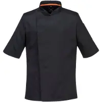 Portwest Veste cuisine manches courtes maille respirable Noir L