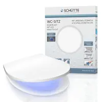 Schutte Duroplast Siège de WC LED, siège de WC avec veilleuse LED, couvercle de WC avec mécanisme de fermeture douce et fermeture rapide