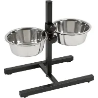 Kerbl Bowl 2x1800ml Noir,Argenté