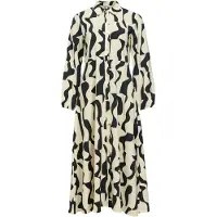 Vila Robe-chemise 'OBJJacira' ivoire / noir