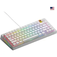 Glorious Gmmk 3 He 75% Fox He Gaming Mechanical Keyboard English Blanc