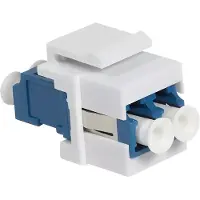 Logilink Fibre optique LCDuplex Coupleur pour le montage dans des panneaux Keystone bleu/blanc (Bulk)