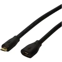 Logilink CU0125 USB 2.0 Verlängerungskabel, Micro-B, 5,0m schwarz