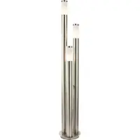 Globo Lighting Lampe de jardin à 3 lumières Boston Acier inoxydable