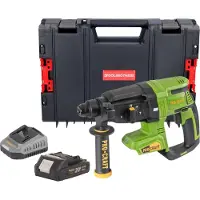 Procraft Marteau perforateur sans fil PHA40bb 20 V 2,6 J SDS plus Brushless + 1 batterie 2,0 Ah + chargeur + mallette RHINO