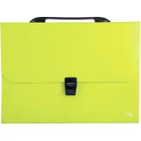 Deli Porte-documents A4 Rio avec poignée noire, 7 compartiments, vert -