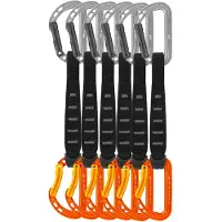 Petzl - Pack de 6 dégaines d'escalade - Pack 6 Spirit Express en Aluminium - Taille 17 cm - Gris