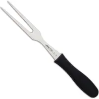 Jamon Fourchette À Tranchée Couleur - Prof 290325 Acier Inoxydable Nitrum Et Mango Polypropylène Noir Ergonomique Et Lame De 18 Cm, Vitrine.