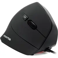 SPIRIT OF GAMER Suza Advance Ergonomic Vertical Plus - Souris verticale - pour droitiers - optique - 6 boutons - filaire - USB - noir