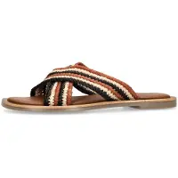 Sacha Mule beige / marron / noir