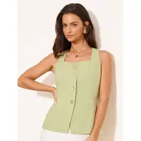 Lipsy Gilet de costume vert clair