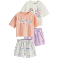 Next Pyjama 'Peppa Pig' violet clair / abricot / rose clair / blanc