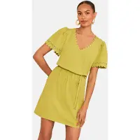 Love & roses Robe citron vert