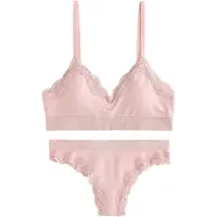 Next Ensemble de linge rose pastel