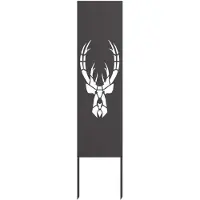 vidaXL Toile pare-vue jardin motif animal noir 32 x 140 cm