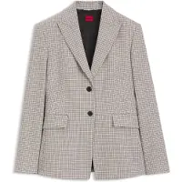 HUGO Blazer Regular à micro carreaux