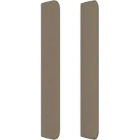 vidaXL Tête de lit avec oreilles taupe 163x16x118/128 cm Tissu