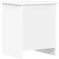 vidaXL Coffre de rangement blanc 40 x 40 x 50 cm en aggloméré