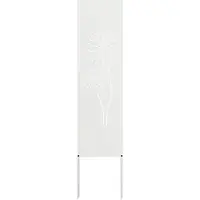vidaXL Écran de confidentialité de jardin Fretwork Blanc 32 x 140 cm