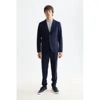 Scotch & Soda Core Unconstructed Peak Lapel Blazer Bleu 2XL Homme