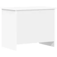 vidaXL Coffre de rangement blanc 60 x 40 x 50 cm en aggloméré