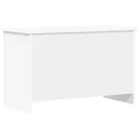 vidaXL Coffre de rangement blanc 80 x 40 x 50 cm en aggloméré