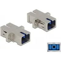 DeLOCK Coupleur fibre optique SC Simplex femelle vers femelle monomode métallique