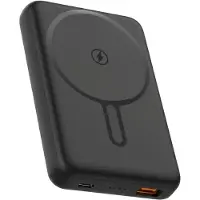 Nuvance Powerbank 10000 mAh - Adapté à MagSafe - Chargeur rapide 15W - Wireless Powerbank - Usb-A 22.5W & Usb-C 20W - Noir